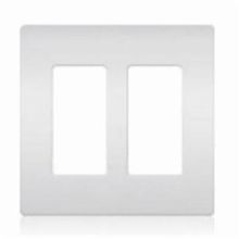 Claro® CW-2-IV Wallplate, 2 Gangs, 4.69 in H x 4.75 in W, Plastic, Ivory