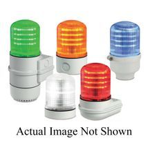 Federal Signal StreamLine® SLM100B Modular Multi-Functional Beacon Warning Light, 12 to 24 VAC/VDC, LED Lamp, 3-29/32 in Dia, Deep/Dual/Pipe/Shallow/Twin Mounting, Blue, Specifications Met: CE Certified, UL Listed, cUL Listed
