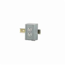 Wiring Device-Kellems DRUB15 2-Pole 3-Wire Pre-Wired Standard Utility Box With Duplex Receptacle, Composite, 34 cu-in Capacity, 1 Outlet