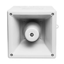 Rockwell Automation 855H-BCA10ADR4 10-Tone Industrial Horn With Beacon, 115 VAC, 100 dB Sound Level, Outdoor Indoor/Outdoor, Surface Mounting