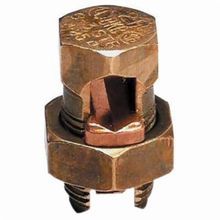 Blackburn® 1H Type H High Strength Split Bolt Connector, 6 to 2 AWG Solid/Stranded Copper Conductor, 11/16 x 1-11/32 in Bolt, Bronze Alloy