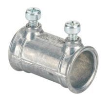 Bridgeport® 240-DC Conduit Coupling, 1/2 in, For Use With: Aluminum/Steel EMT Conduit, Die Cast Zinc, Ball Burnished/Mirror Smooth