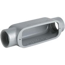 Killark® OC-2 Duraloy®5 Type C Conduit Body, 3/4 in Hub, 85, 7 cu-in, Aluminum, Powder Coated