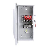 Siemens SpeedFax™ GF323NR Enclosed Fusible General Duty Low Voltage Safety Switch, 240 VAC, 250 VDC, 100 A, 7-1/2 hp, 10 hp, TPST Contact Form, 3 Pole