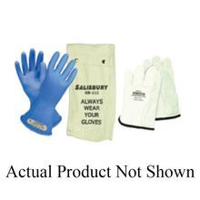 Salisbury by Honeywell GK011B09 Class 0 Insulating Gloves Kit, SZ 9, Rubber, Black, 11 in L, 1000 VAC/1500 VDC Max Use Voltage