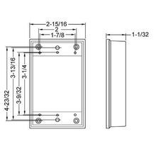 RACO® 5406-0 Weatherproof Extension Ring, 1 Gang, 4-1/2 in L x 2-3/4 in W x 1 in D, Die Cast Aluminum