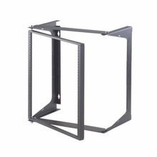 Legrand® 19-21-T18DB Swing-EZ Wall Mount Rack, 21 in H x 19-3/4 in W x 18 in D, 11 Shelves