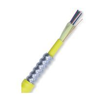 AFL® CP006C441C01BIFAIAP OM4 Armored Multi-Mode Tight Buffer Plenum Fiber Optic Cable, 6 Fibers, 50 um Core
