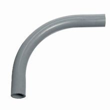 Carlon® UA9AFR-CTN SCH 40 Plain End Standard Radius Conduit Elbow, 1 in Trade, 90 deg, PVC