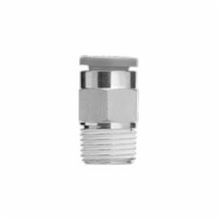 SMC® KQ2H11-37NS One-Touch Pneumatic Connector With Sealant, Connector, 3/8 x 1/2 in, Tube x MNPT End Style, Brass