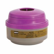 North® by Honeywell 75SCP100L N Series Low Profile Combination Cartridge, For Use With 5400, 5500, 7600 and 7700 Series Respirators, P100 Filter Class, 0.999 Filter Efficiency