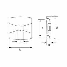 Ty-Rap® TC5342A Cable Tie Mounting Base, 2-Way, Adhesive Mount, 0.19 in W Max, Nylon, Natural