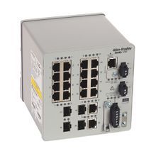 Rockwell Automation Stratix 5700 Switch, Managed, 16 Fast Ethernet Copper Ports, 2 Fast Ethernet Combo Ports, 2 Fast Ethernet Fiber SFP Slots, Lite Software, DLR