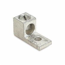 Blackburn® ADR2 Type ADR Dual Rated Mechanical Terminal Lug, 14 to 2 AWG Stranded Aluminum/Copper Conductor, 1/4 in Stud, 1 Bolt Hole, Aluminum