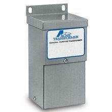 Acme Electric® T153004 Dry Distribution Transformer, 240/480 VAC Primary, 120/240 VAC Secondary, 0.05 kVA, 50/60 Hz, 1 Phase