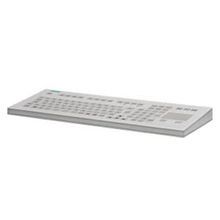 Siemens 6GF67102BC Desktop Keyboard With Touch Pad, For Use With IPC and HMI Devices with the Corresponding Interfaces, 25 mA Input Current, 1.75 m L Cable, 0 to 40 deg C Ambient, Plastic