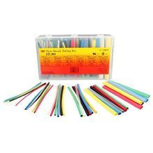 3M™ 051135-37677 FP301 Heat Shrink Tubing Kit, 133 Pieces, Polyolefin, Assorted
