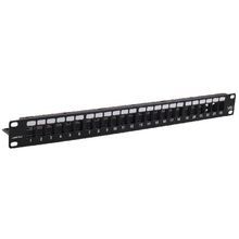 PREMISE WIRING netSELECT® NSPJ24 1U Flat Singlemode Standard Unloaded Jack Patch Panel, 24 Ports, Category: Cat 6, Composite