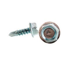 Cully™ 79212J Self-Drilling Tek Screw, #12-14 Thread, 3/4 in OAL, Hex Washer Head, Steel, Zinc Plated