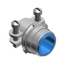 T&B® 3304M 2-Screw Cable Connector, 1 in Trade, Cable Openings: 0.69 to 0.99 in, Steel, Electroplated Zinc