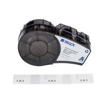 Brady® M21-11-427 Self-Laminating Vinyl Wrap Around Labels with Ribbon Pre-Sized for M210 M211 Printers - 0.75