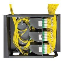AFL® WME12E Interconnect Enclosure With (12) LGX® Mounting Position, 20 in W x 6.82 in D, Solid Steel