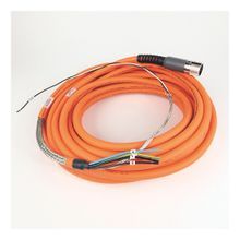 Rockwell Automation SpeedTEC Cable, Motor Power Only, SpeedTec DIN Connector, Drive-end, Flying-lead, 14 AWG, Standard (Non-Flex), 15 Meters