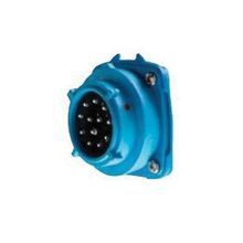 MELTRIC 03-A8001 PN12c Male Multi-Pin Inlet, 600 VAC, 130 VDC, 7.5 A, 11 Poles, 12 Wires, Blue