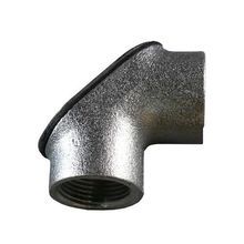 Appleton® FFL-50 Female Gasketed Watertight Pulling Elbow, 1/2 in Trade, 90 deg, Malleable Iron, Triple Coated