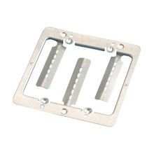Caddy® MPLS2 Mounting Plate With Screws, For Use With Low Voltage Class 2 Outlets, Flush Mount, Steel