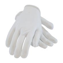 PIP® CleanTeam® 98-741/S Lightweight Inspection Gloves, S, Stretch Nylon, White, Seamless Style, Paired Hand, 8-1/2 in L
