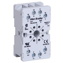 Rockwell Automation 700-H General Purpose Accessories, 8-Pin Tube Base Socket, Screw Terminals, Guarded Touch Safe Terminal Construction (Pkg. Qty. 10), 700-HN100