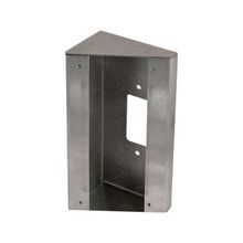 AIPHONE® SBX-AXDV30 30 deg Angle Box, 7-11/16 in H x 3-7/8 in W x 2-7/8 in D, For Use With: AX-DV Door Stations, 18 ga Stainless Steel, Polished Chrome