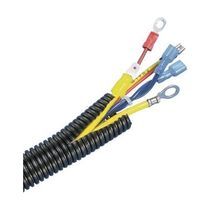 Panduit® CLT100F-C20 Corrugated Loom Tubing, 0.92 in ID x 100 ft L x 0.008 to 0.03 in THK, Polyethylene, Black