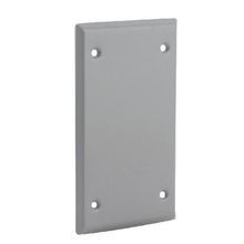 BELL® 5174-0 Flat Weatherproof Box Cover, 4.531 in L x 2.781 in W, Blank, Die Cast Aluminum, Bronze