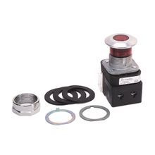 Rockwell Automation 800T-FXQH2RA4 Illuminated Push-Pull Switch, 30.5 mm, 2NC Contact Configuration, Mushroom Head/Push/Pull Operator, Red