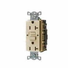 Wiring Device-Kellems AUTOGUARD® GFRST20I Heavy Duty Self-Test Standard GFCI Receptacle, 125 VAC, 20 A, 2 Pole, 3 Wires, Gray
