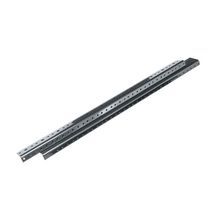 Middle Atlantic® RRF10 Rack Rail, 17-1/2 in H x 0.68 in W x 1.53 in D, Steel, Black