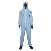 PIP® 3106/2XL Disposable Flame Resistant Coverall, 2XL, Blue, Polyester/Wood Pulp, 29.1 in Chest, 30.3 in L Inseam