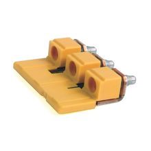 Rockwell Automation Screw Center Jumper, 6 mm Center to Center, 4 Pole, Gray, 1492-J Blocks