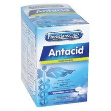 First Aid Only® PhysiciansCare® 20-750 Antacid Heartburn Tablet, 100 Count, Box Package Type, Formula: 420 mg Calcium Carbonate