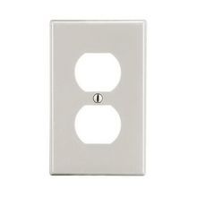 Wiring Device-Kellems P8LA Standard Wallplate, 1 Gang, Polycarbonate, Light Almond