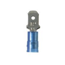 Panduit® Pan-Term® DNF14-250M-C DNF-M Insulated Vibration-Resistant Male Tab Disconnect, 16 to 14 AWG Conductor, 0.25 x 0.032 in Tab, Sleeved/Standard Barrel, Copper, Blue