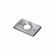 O-Z/Gedney FS1-SRCS Flat Device Box Cover, 1 Gangs, Steel, Electroplated Zinc