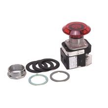 Rockwell Automation 800T-FXJQH2RA Illuminated Push-Pull Switch, 30.5 mm, 1NO-1NC Contact Configuration, Jumbo Mushroom Head/Push/Pull Operator, Red