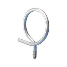 Caddy® 4BRT64 Threaded Bridle Ring, 1/4 in Dia Cable, Steel, Electrogalvanized