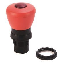 Rockwell Automation 800F Illuminated Mushroom Operators, Illuminated, Push-Pull, 40mm, Round Plastic (Type 4/4X/13, IP66), Red, Standard Pack (Qty. 1)