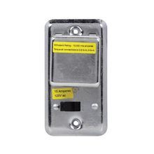 Bussmann SSU Handy Box Cover Unit With Switch Control, For Use With Plug Fuse, 125 VAC, 15 A, 1/2 hp Motor, Steel