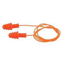 PIP® 267-HPR400C Ear Plug, 27 dB Noise Reduction, Self-Sealing Flange Shape, ANSI S3.19-1974, Reusable, Corded Design