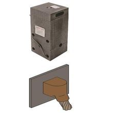 Hubbell® B2481 Semi-Adjustable Concrete Floor Box, Steel, 42 cu-in Capacity, 1 Gang, 3 Knockouts, 3.2 in H x 4.5 in W x 3.13 in D Dimensions